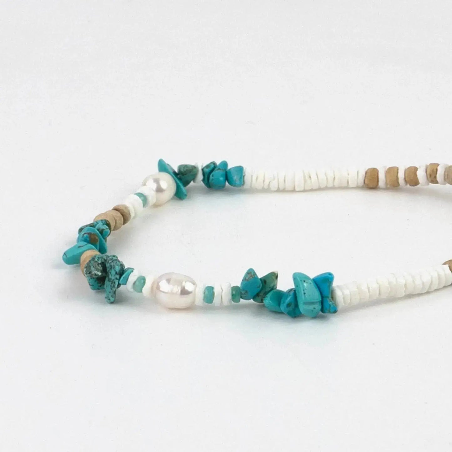 Natural Stone and Pearl Bracelet Set by Pineapple Island