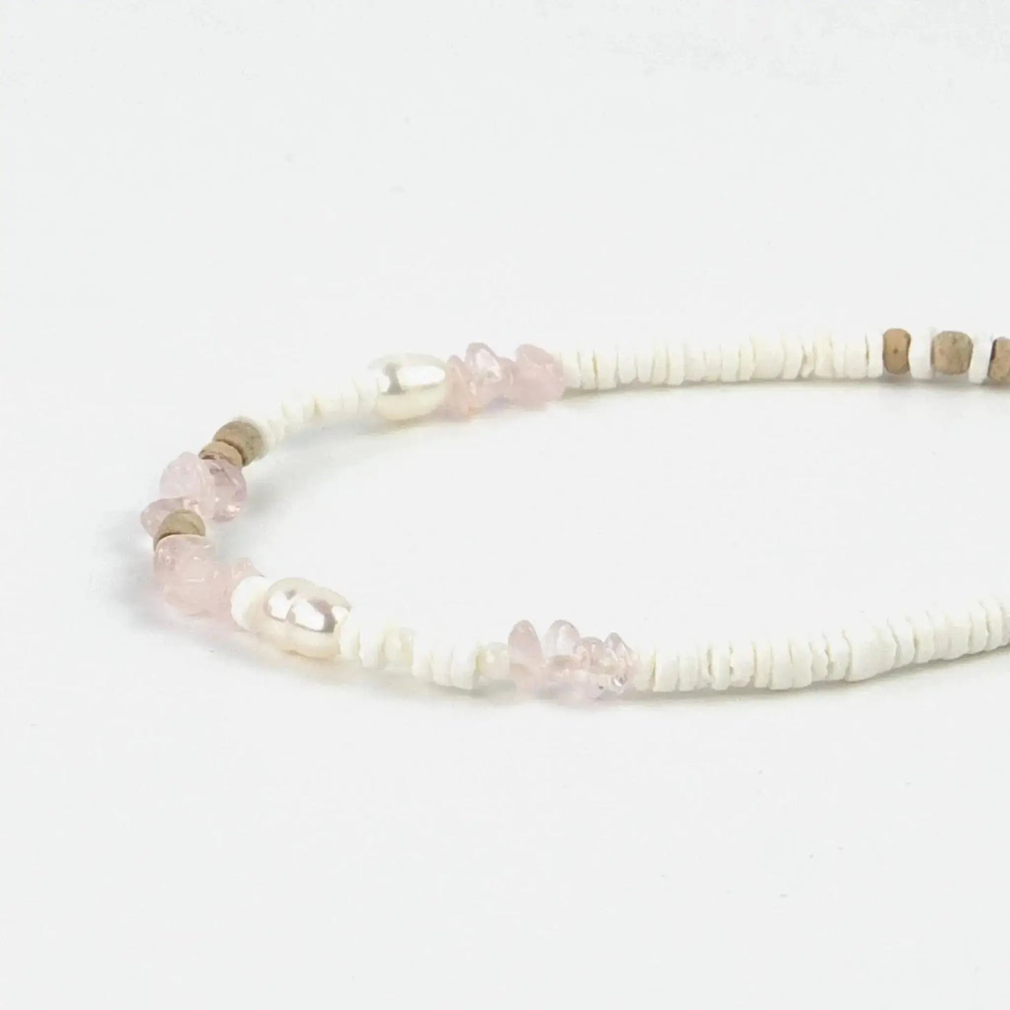 Natural Stone and Pearl Bracelet Set by Pineapple Island