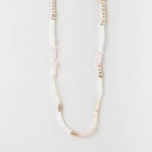 Pineapple Island Love Is Here Natural Stone, Pearl & Shell Necklace