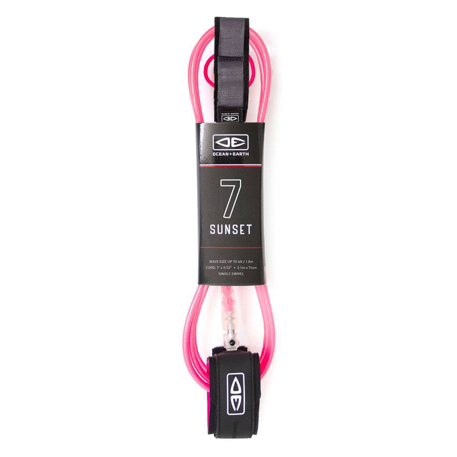Diamond Flex Sunset Surfboard Leash - 7ft