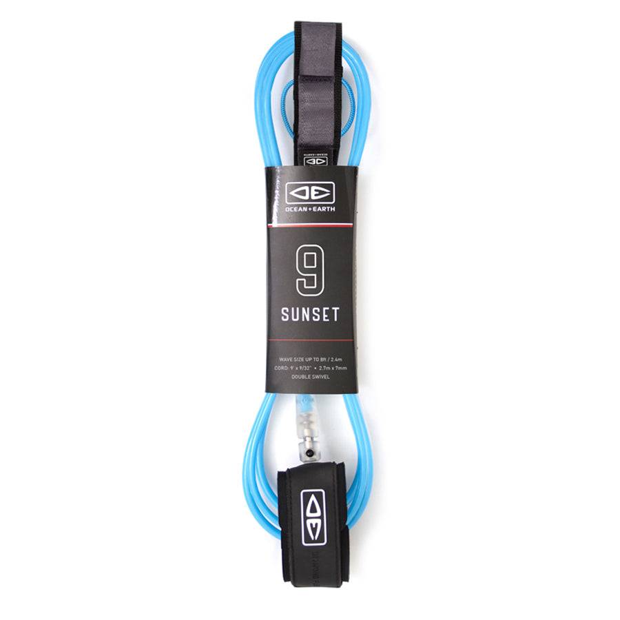 Diamond Flex Sunset Surfboard Leash - 9ft Length