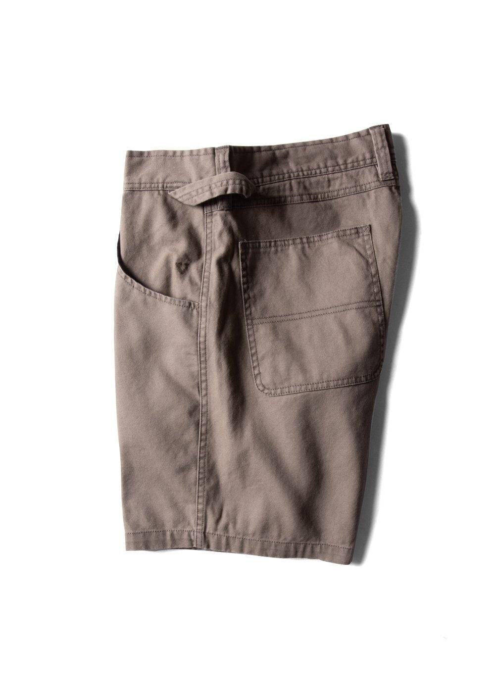 Vissla Pismo Painter 20" walkshort in cork color, side view.