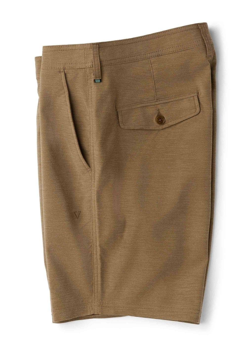 Vissla Canyons 25 Hybrid 18.5" Walkshort in Dark Khaki, view 3