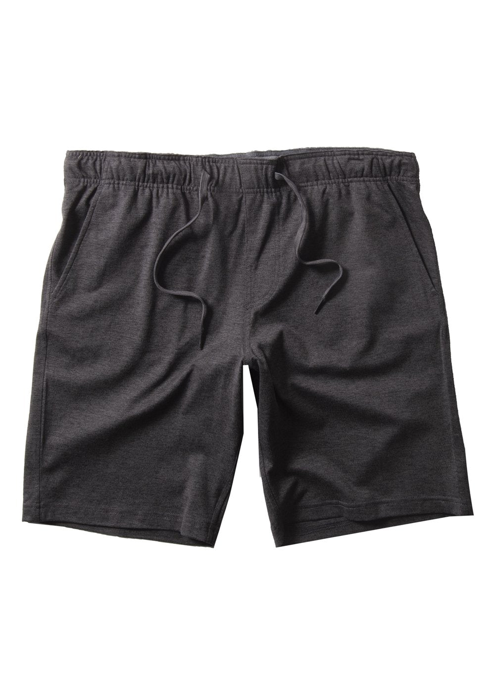 Vissla Comp Lite Eco 18-inch elastic walkshort in grey heather, front view.