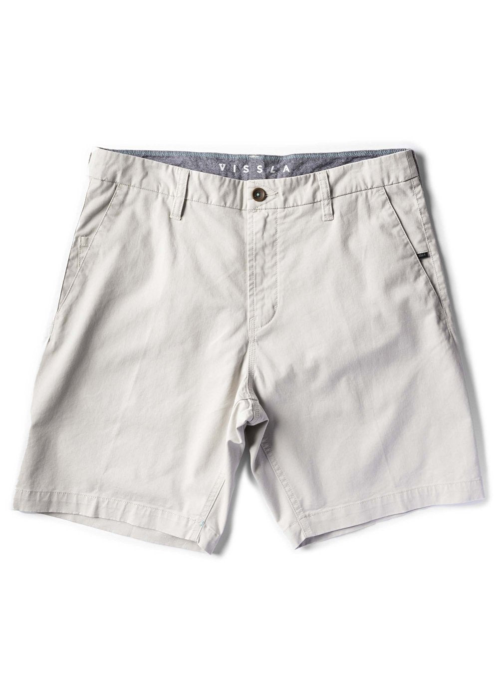 Vissla No See Ums Eco 18" Walkshort in dusk blue, front view.