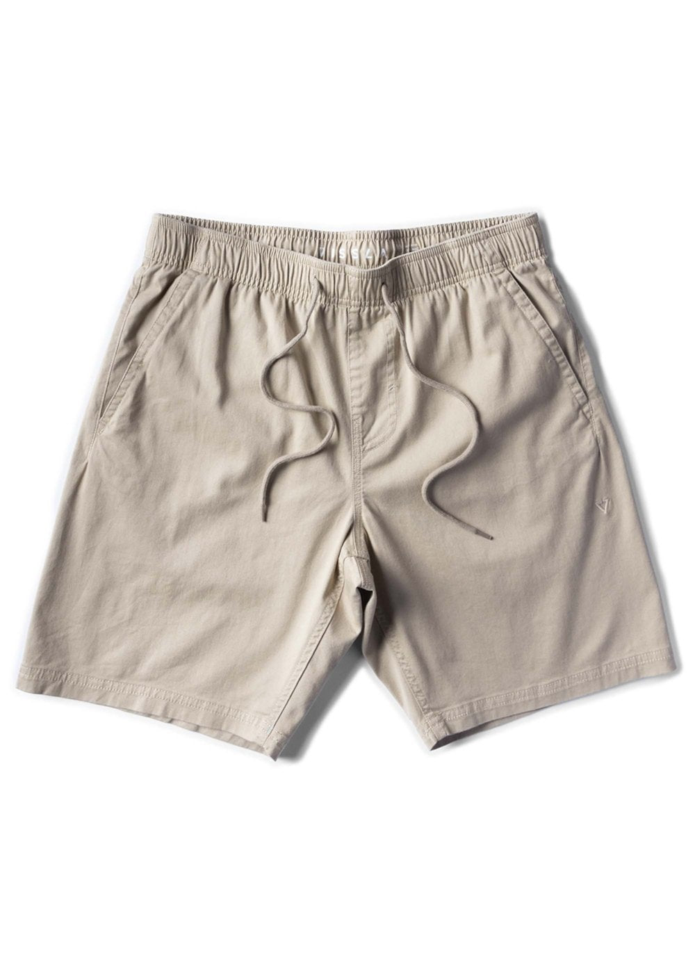 VIssla No See Ums Eco 18-inch elastic walkshort in shark gray, front view.