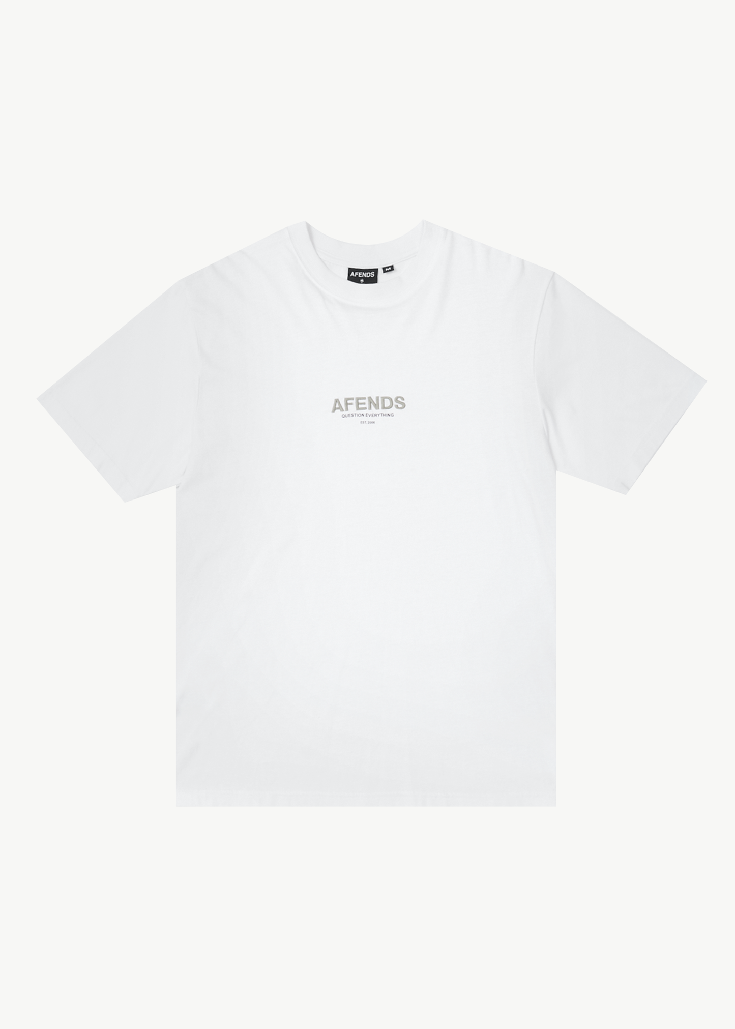 AFENDS Vinyl Retro Tee - White