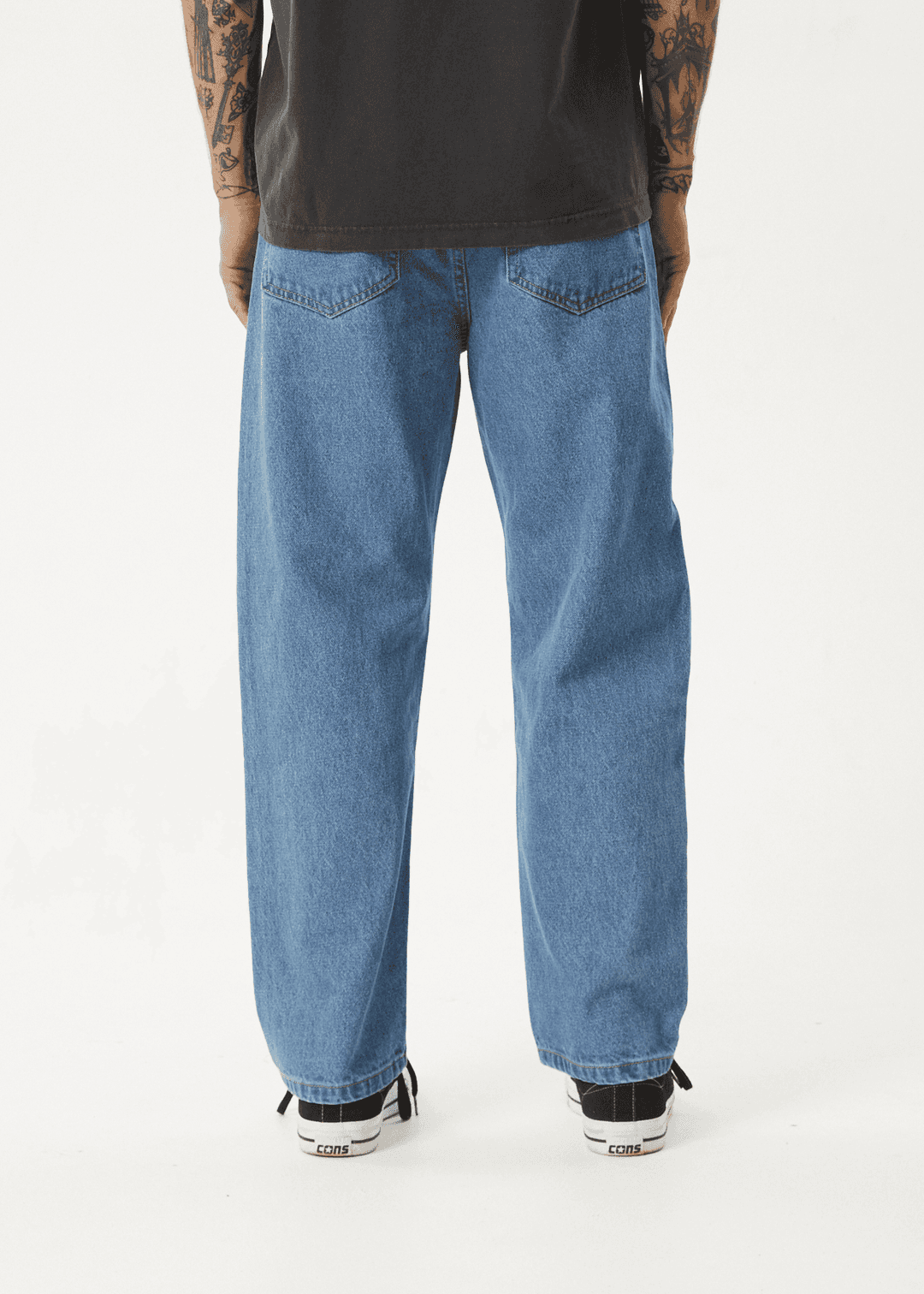 Afends Ninety Two's Releaxed Denim Jean - Worn Blue