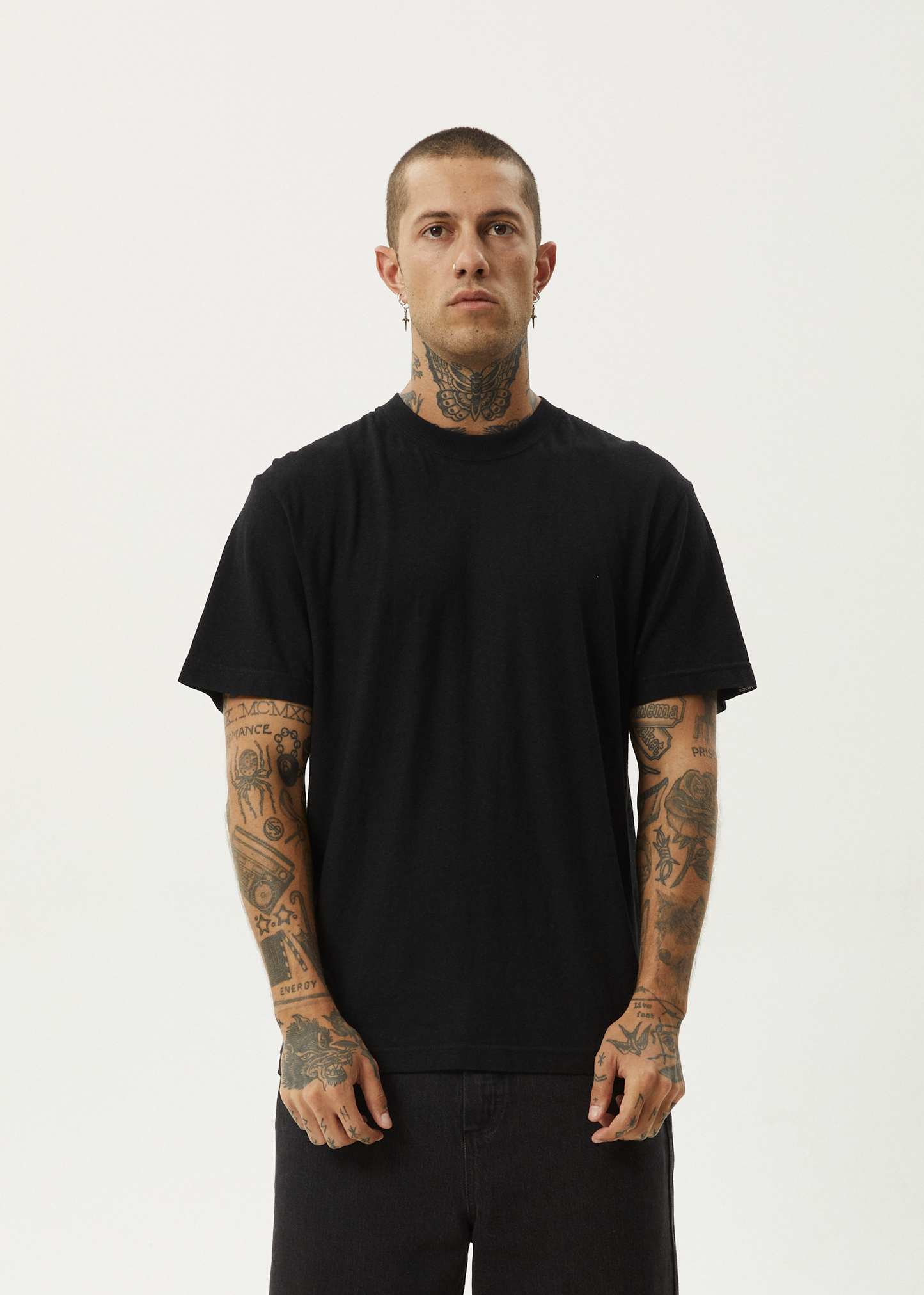 AFENDS Classic Retro Tee - Black