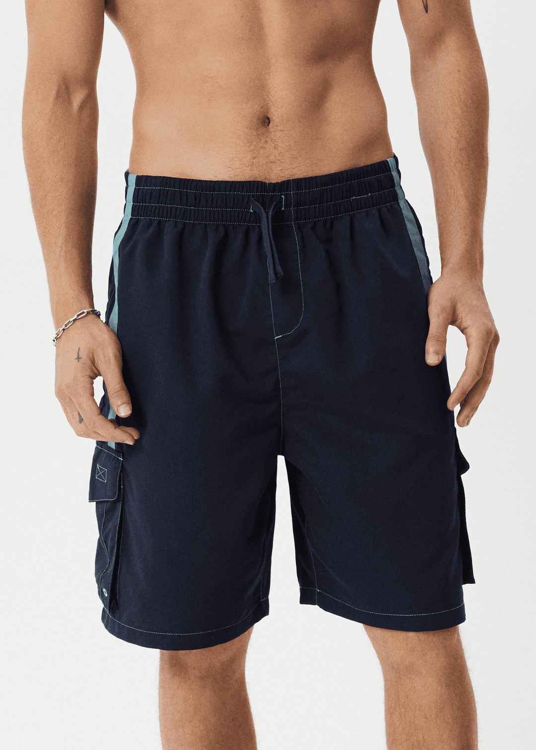 AFENDS House Related Cargo Swim Short 20" - Deep Sea