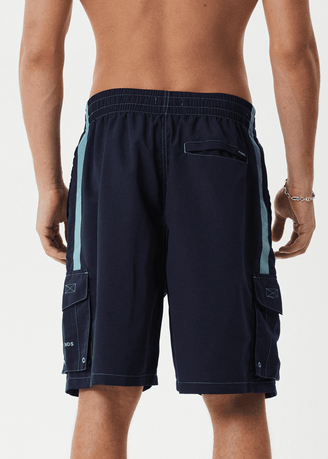 AFENDS House Related Cargo Swim Short 20" - Deep Sea