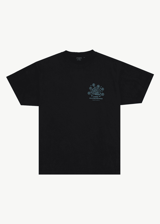 AFENDS Cosmic Con Heavyweight Boxy Tee - Stone Black