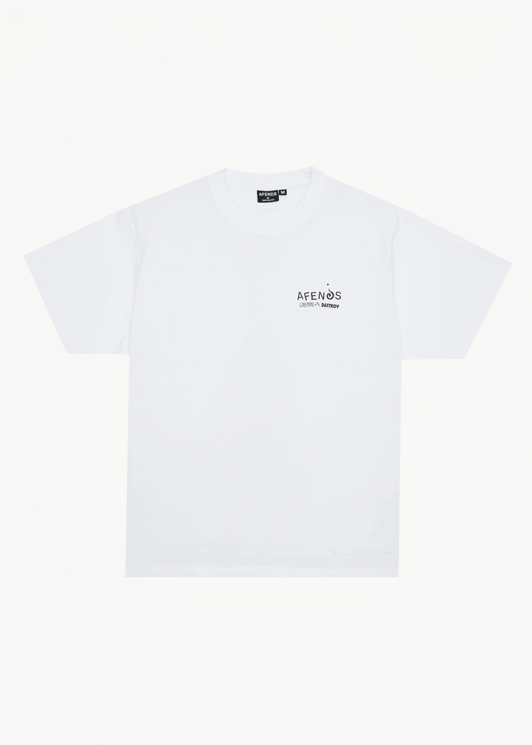 AFENDS Mind Over Heavyweight Boxy Tee - White