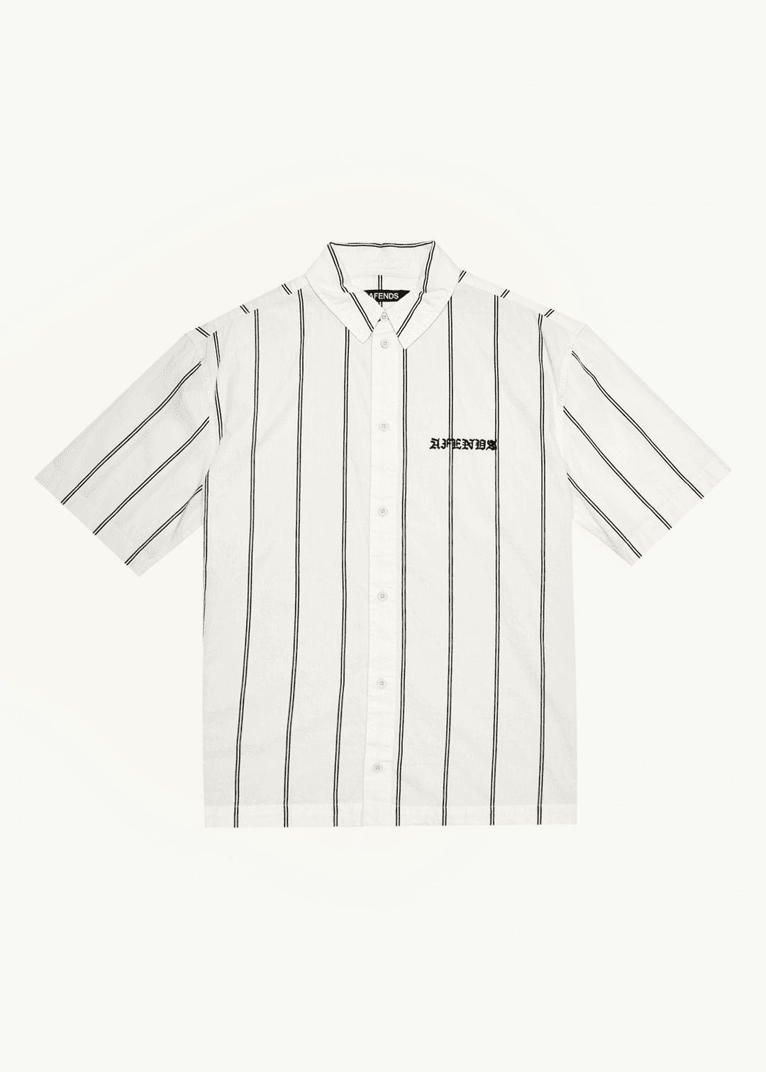AFENDS Fineline Short Sleeve Shirt - Limestone