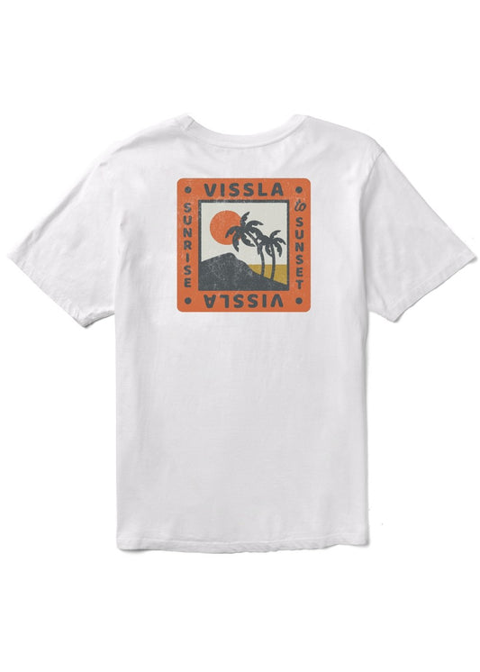 Vissla Sunrise Organic Tee -White