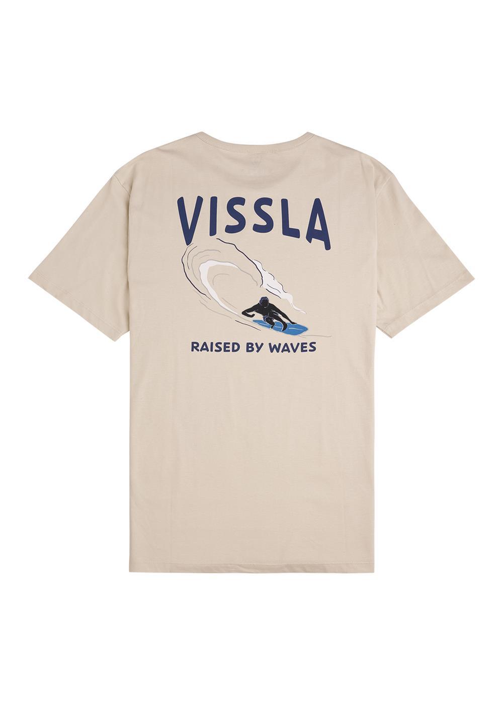 Vissla Raised By Waves Ss Tee , Bone