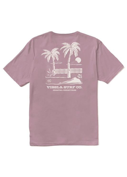 Vissla Creatures Organic Tee in Plum