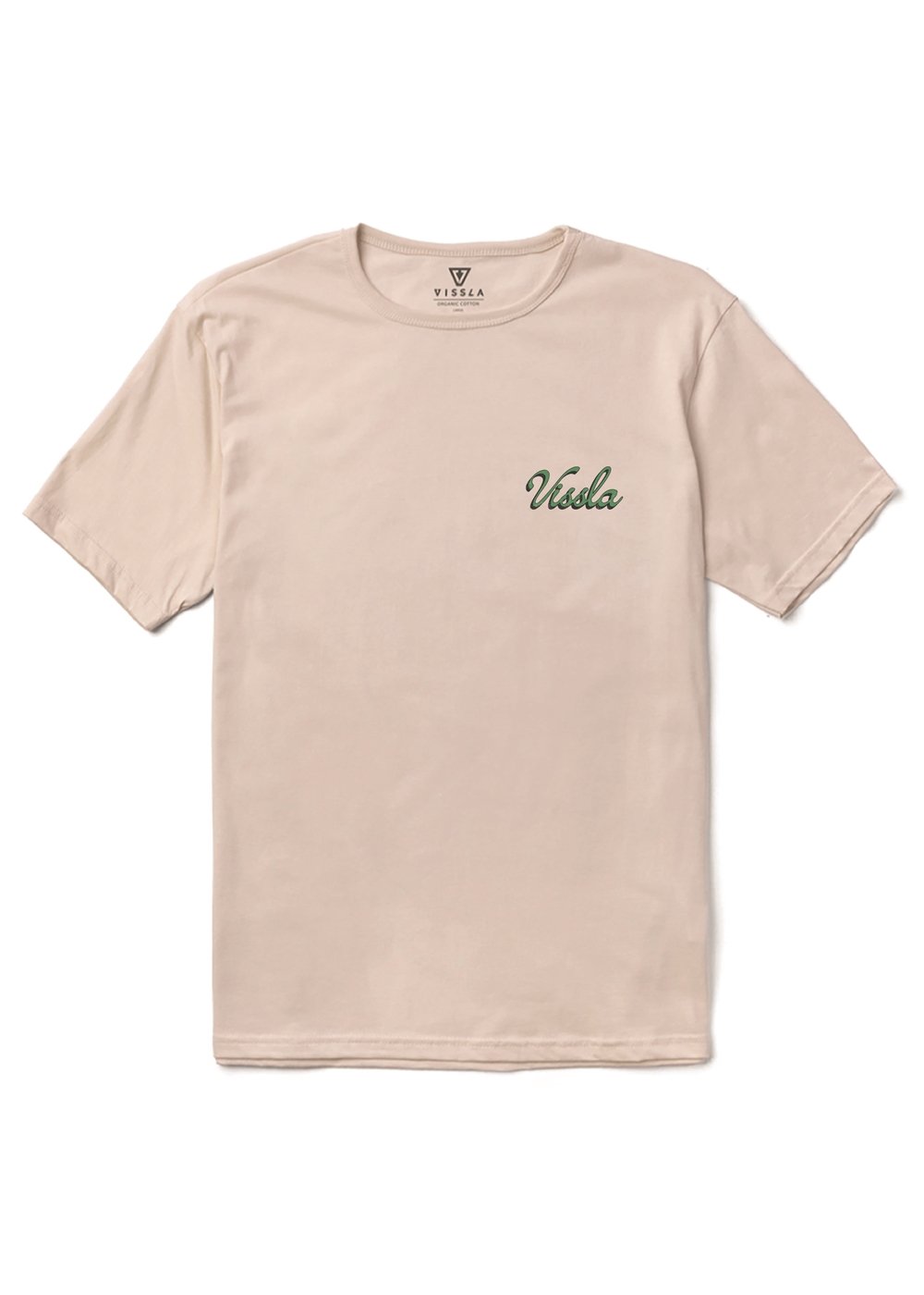 Vissla Skull Isle Organic Tee in Bone, view 2