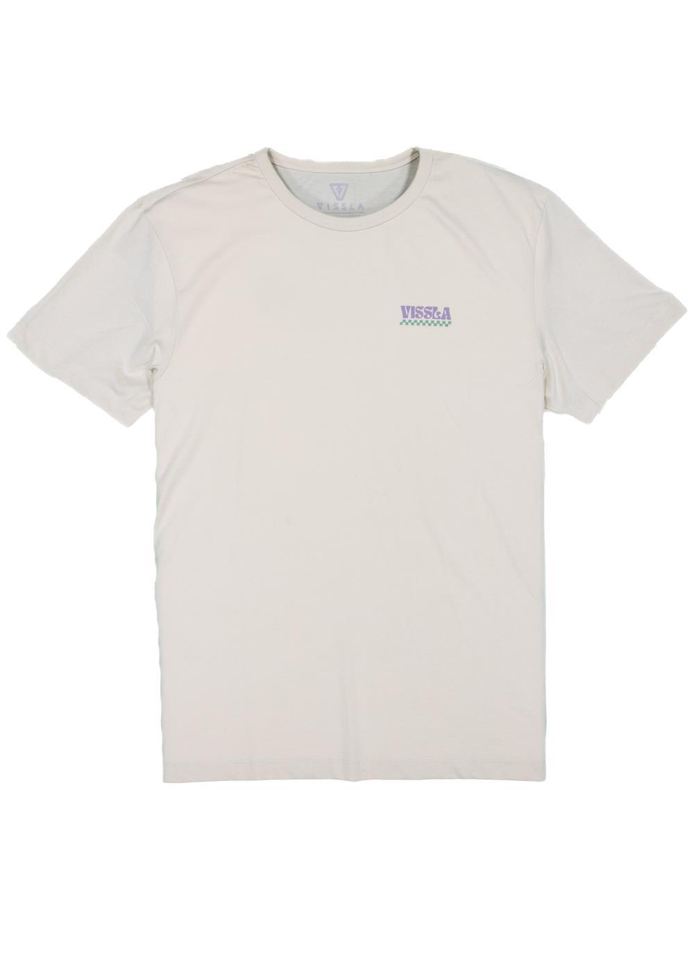 Vissla Solar Vibrations Eco Tee in Bone, view 2