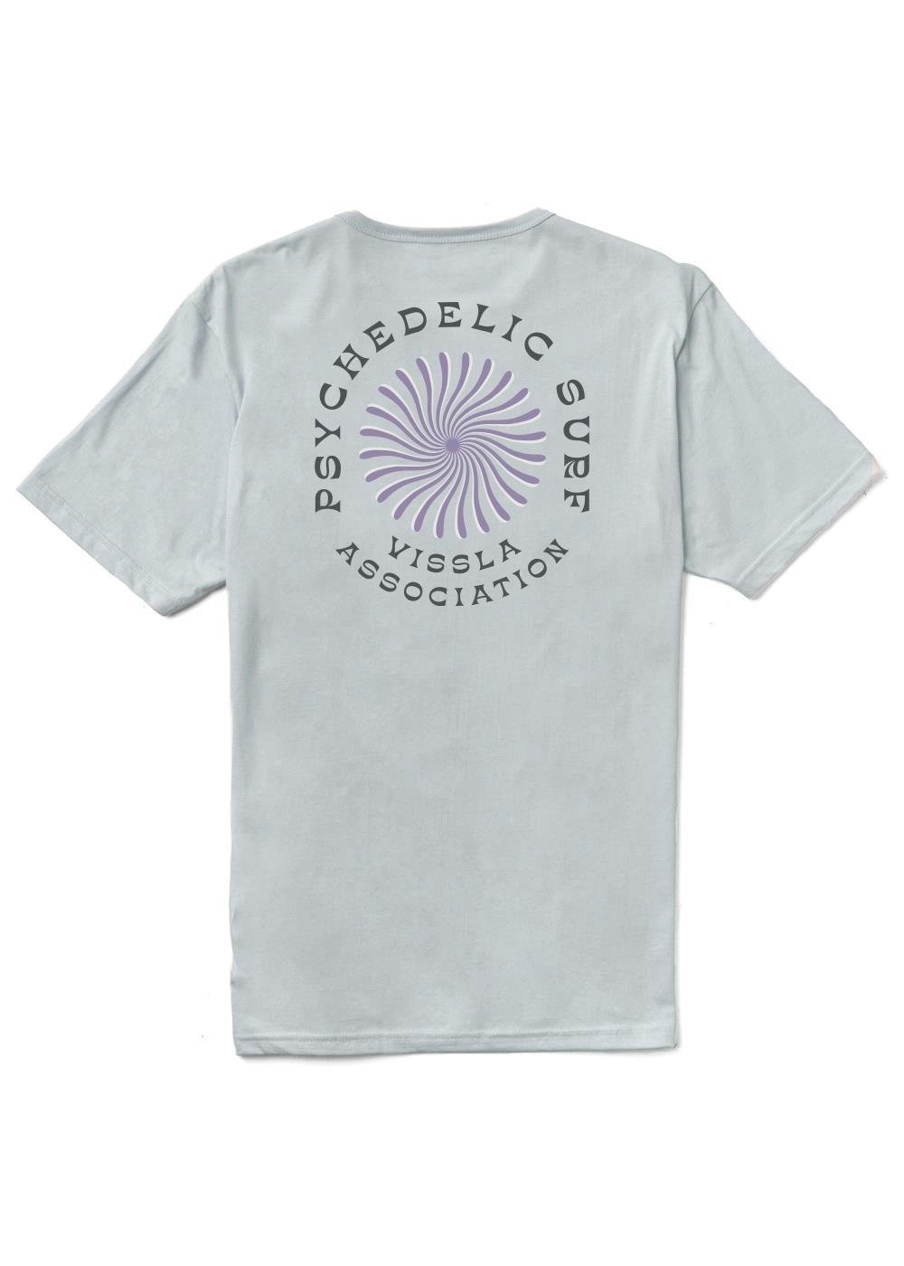 Vissla Psycho Surf Organic Pkt Tee - grey mist