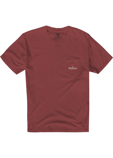 Vissla West Winds Premium PKT Tee - Brick