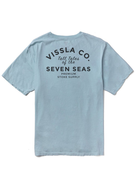 Vissla Premium Stoke PKT Tee - Chambray