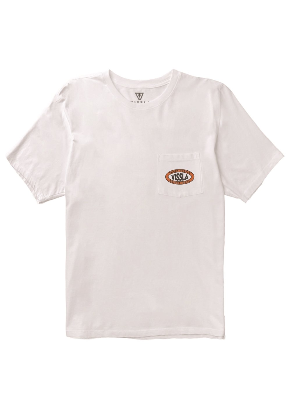 Vissla Sliders Organic Pocket Tee in White, view 2