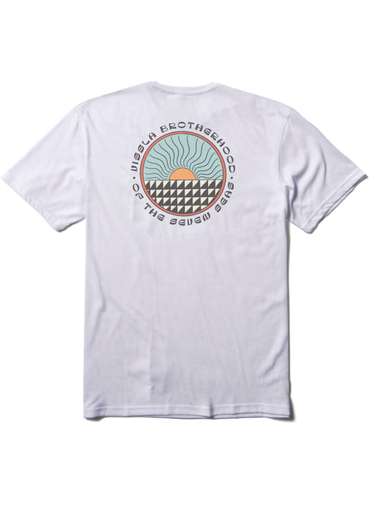 Vissla Surf Check Comp Lite Eco Performance Tee - White