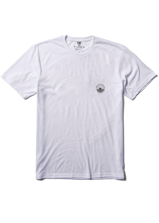 Vissla Surf Check Comp Lite Eco Performance Tee - White