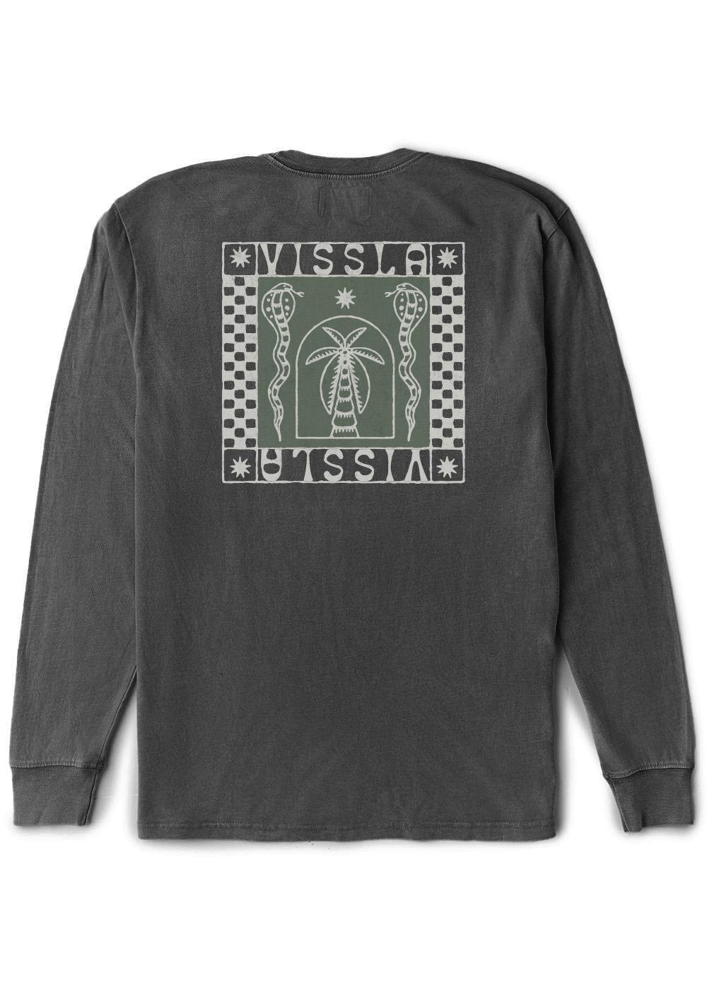 Vissla Serpents Cosmic Wash Longsleeve Tee in Coastal Blue