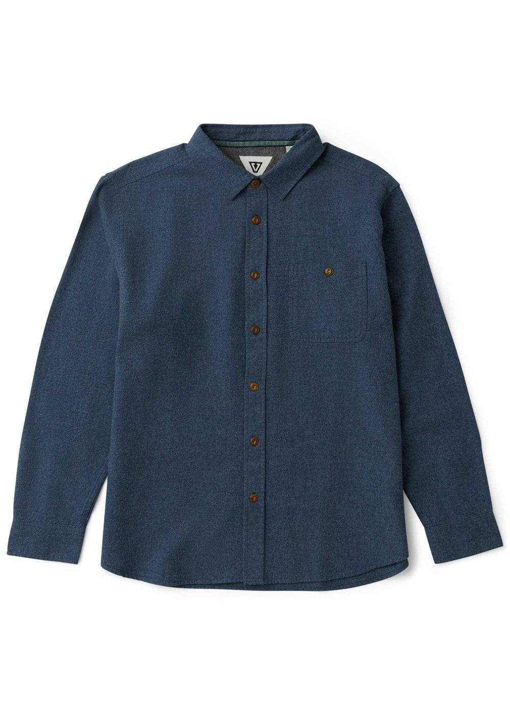 Vissla Go To Lightweight Flannel in Deep Water Heather