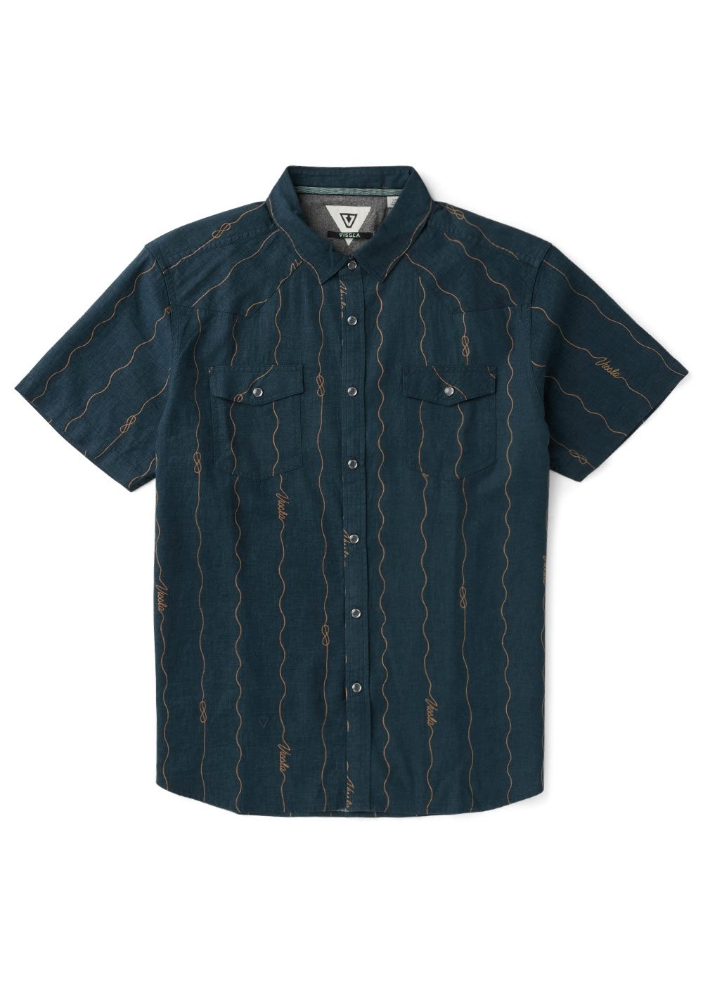 Vissla Round Up Shirt in Midnight