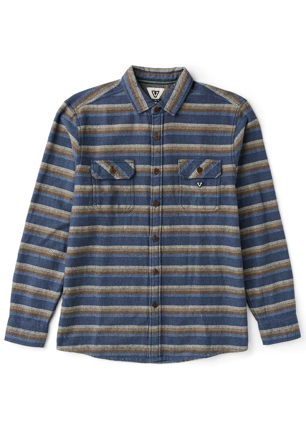 Vissla Descanso Heavy Flannel in Grey Dawn