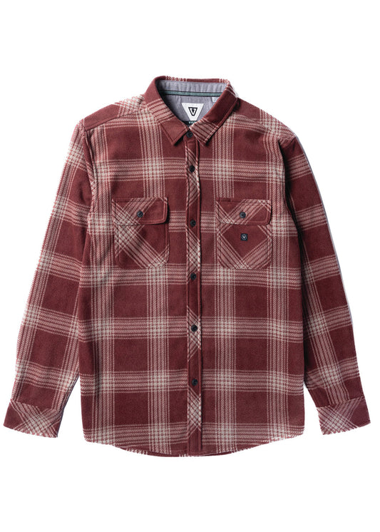 Vissla Eco-Zy Polar Flannel, Fired brick