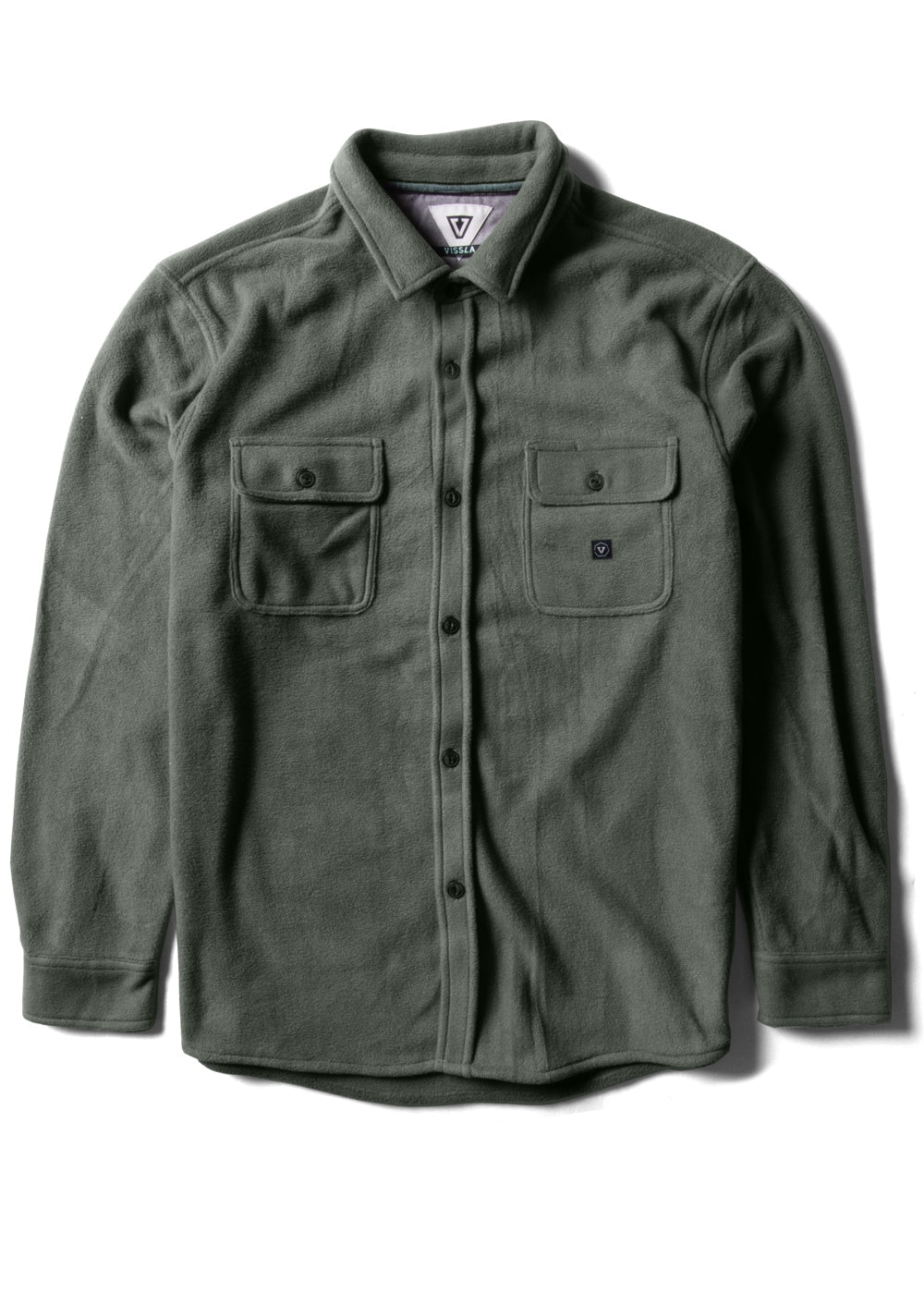 Vissla Eco-Zy LS Polar Flannel- Vintage Green