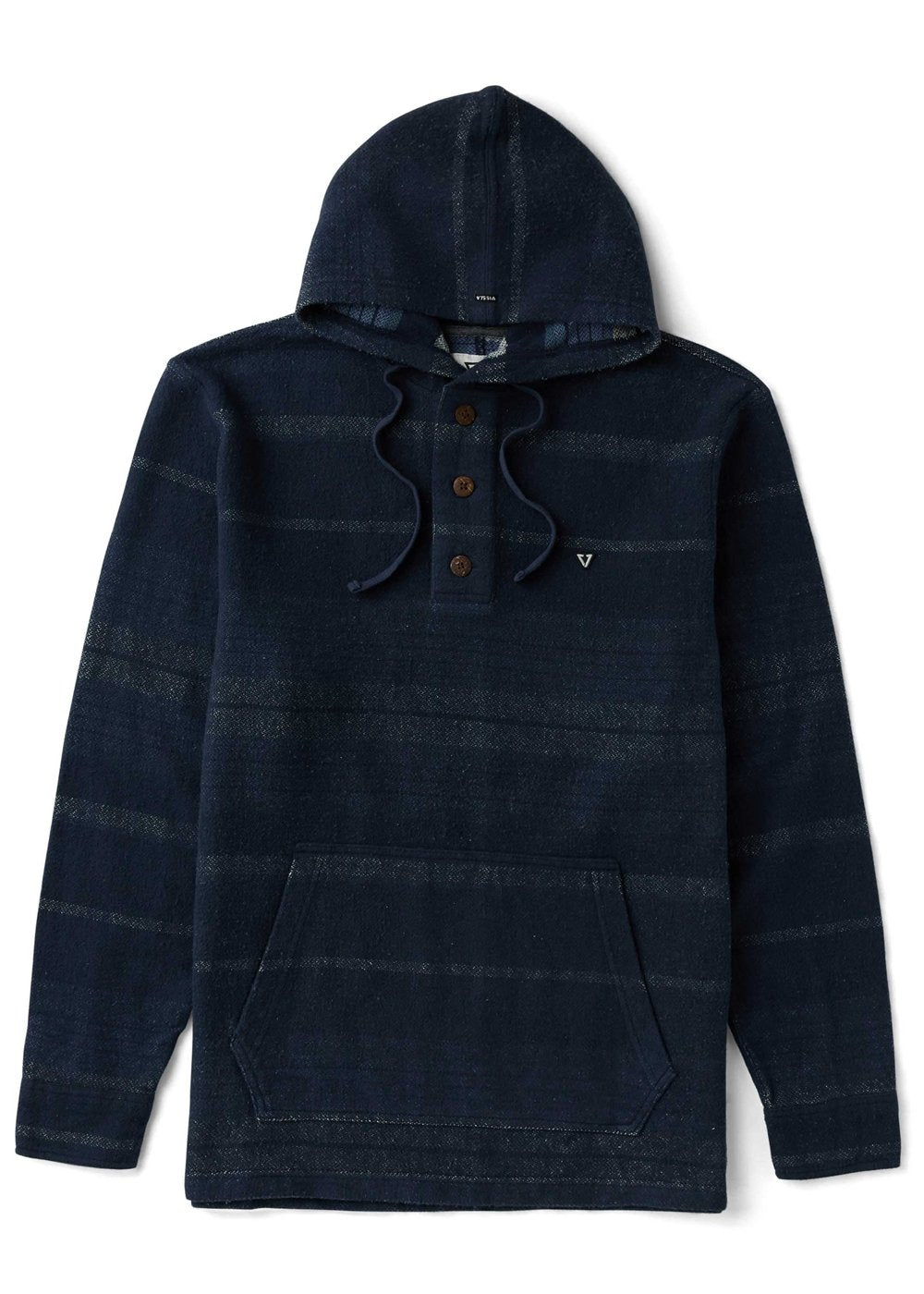 Vissla Descanso Heavy Hooded Popover in Dark Denim