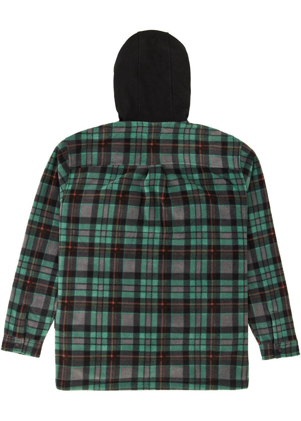 Vissla Hermosa Hooded Overshirt - Smokey Jade