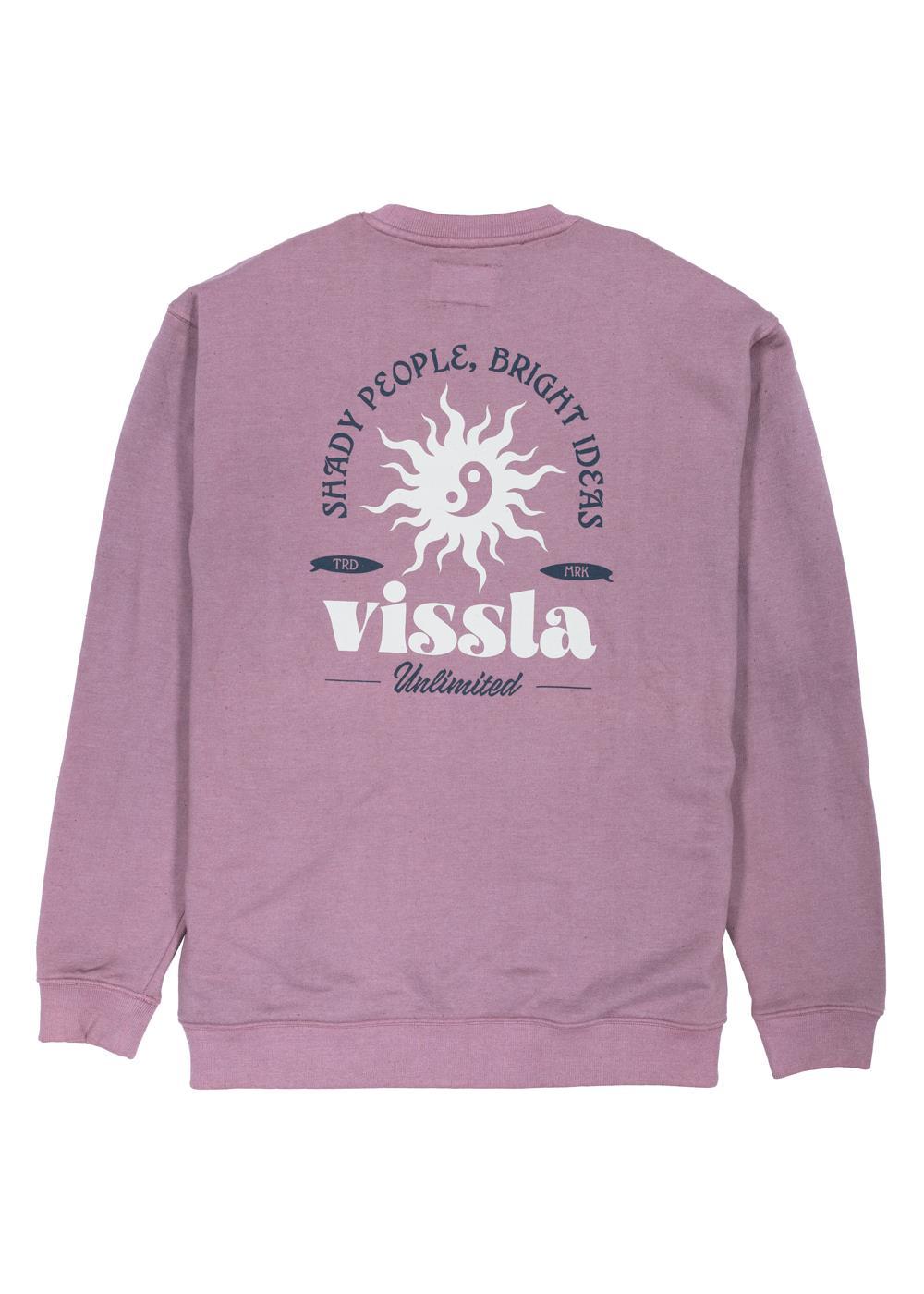 Vissla Bright Ideas Eco Fleece Crewneck in Phantom