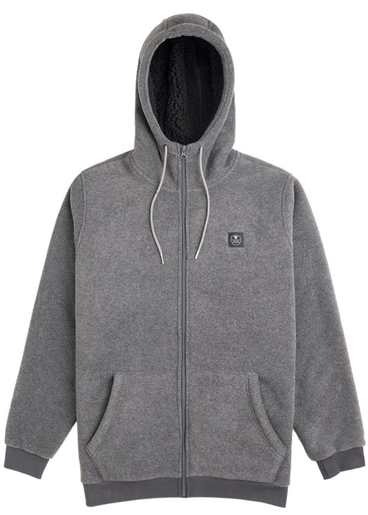 Vissla Eco-zy Polar Zip Hoodie Fleece - Charcoal