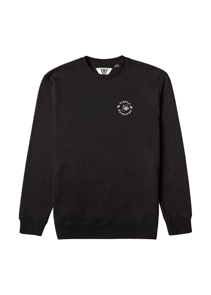 Vissla Banditos Organic Crew Fleece - Black