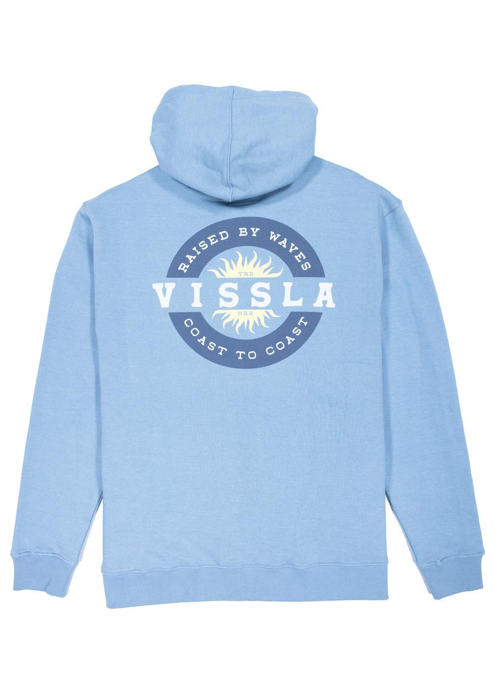 Vissla Drifting Away Eco Fleece Pull Over Hoodie in Black Heather