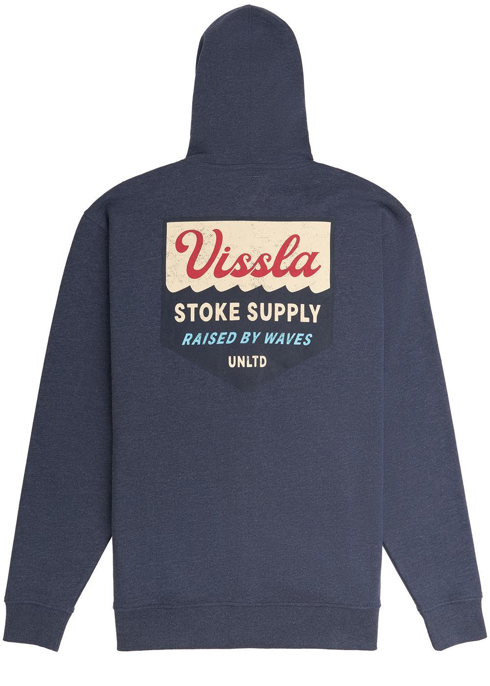 Vissla Coastal Zip Hoodie Fleece - Dark Naval Heather