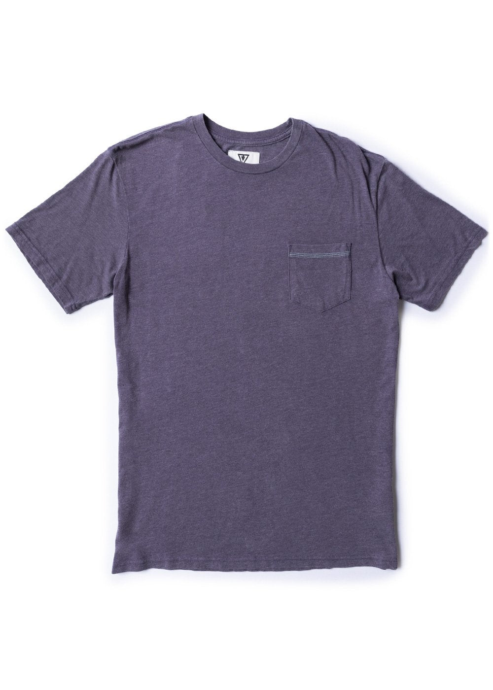 Vissla Solid Sets Ss Pkt Tee, Purple haze