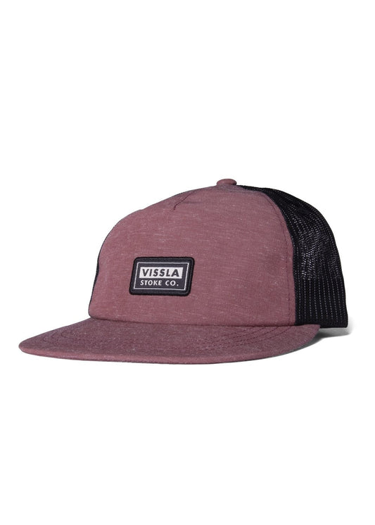 Vissla Lay Day Eco Trucker II Hat- brick