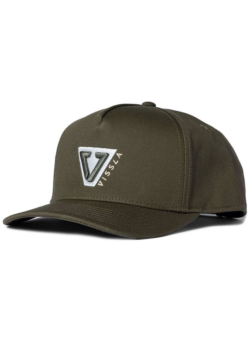 Vissla Team Hat in black with embroidered logo on the front panel.