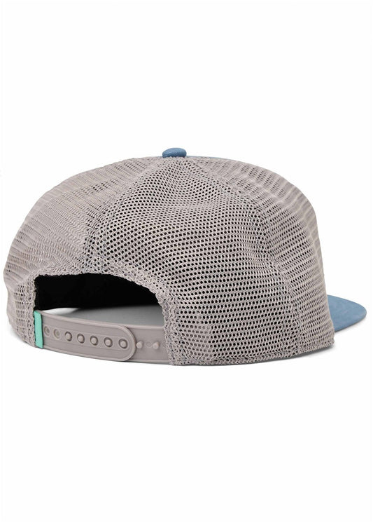 Vissla Double Shaka Trucker Hat in Blue Haze, view 2