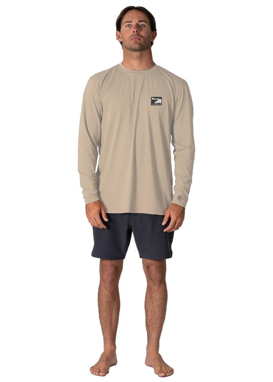 Vissla Pro Comp Ls Sun Shirt in Sand