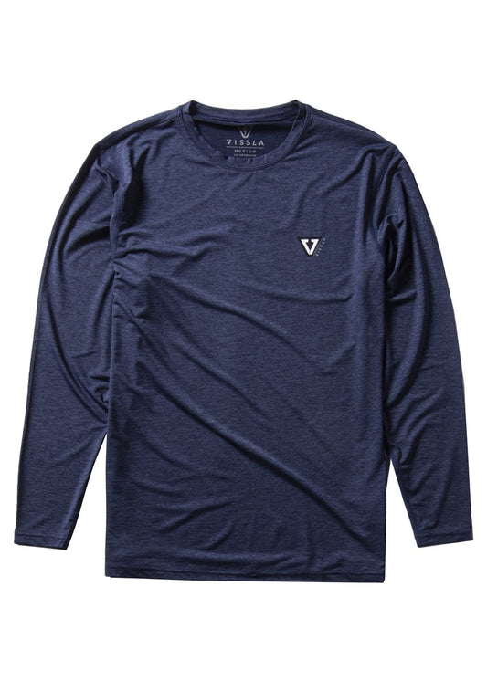 Vissla Twisted Eco L/S Lycra - dark naval heather