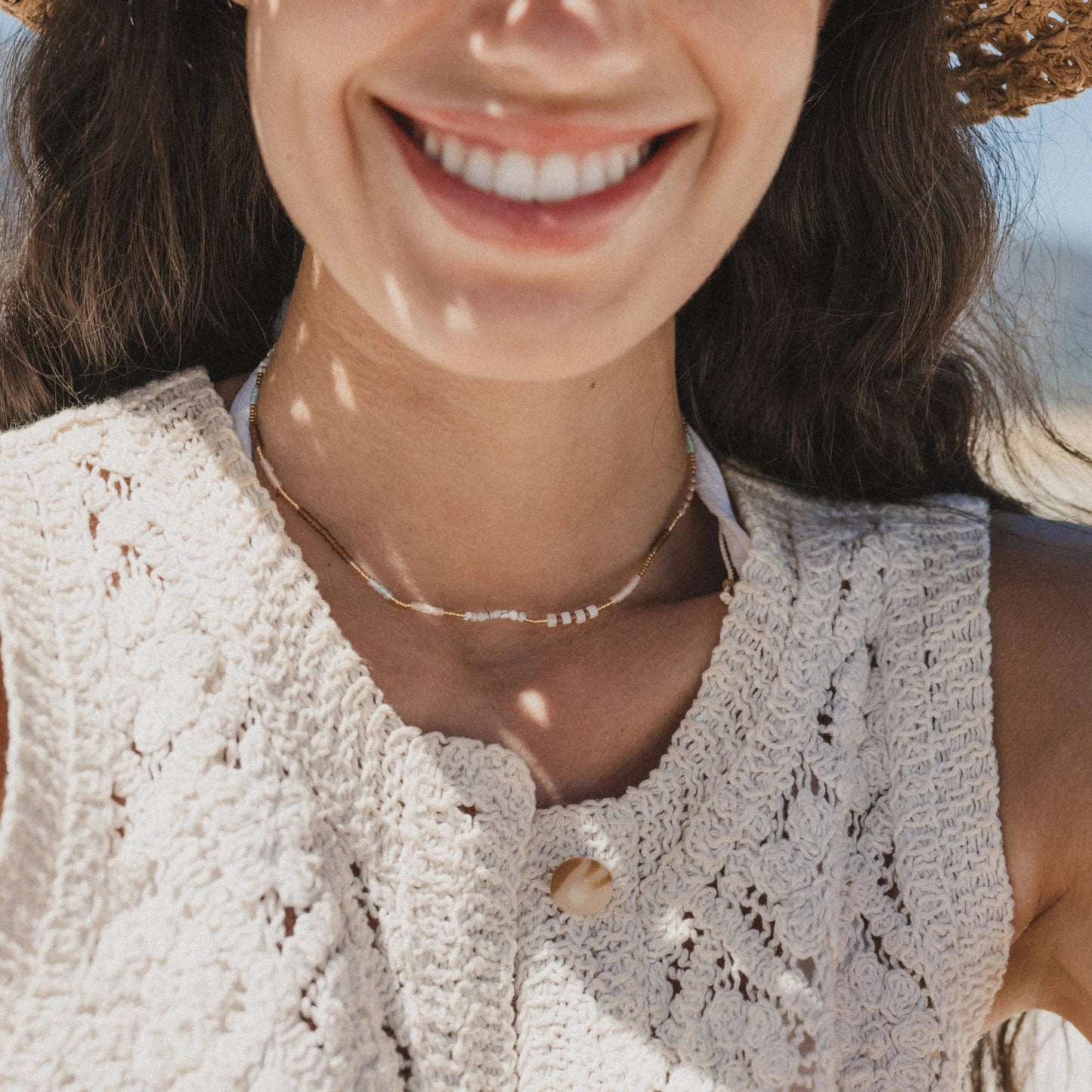 Alam Dainty Beaded Necklace for Everyday Wear