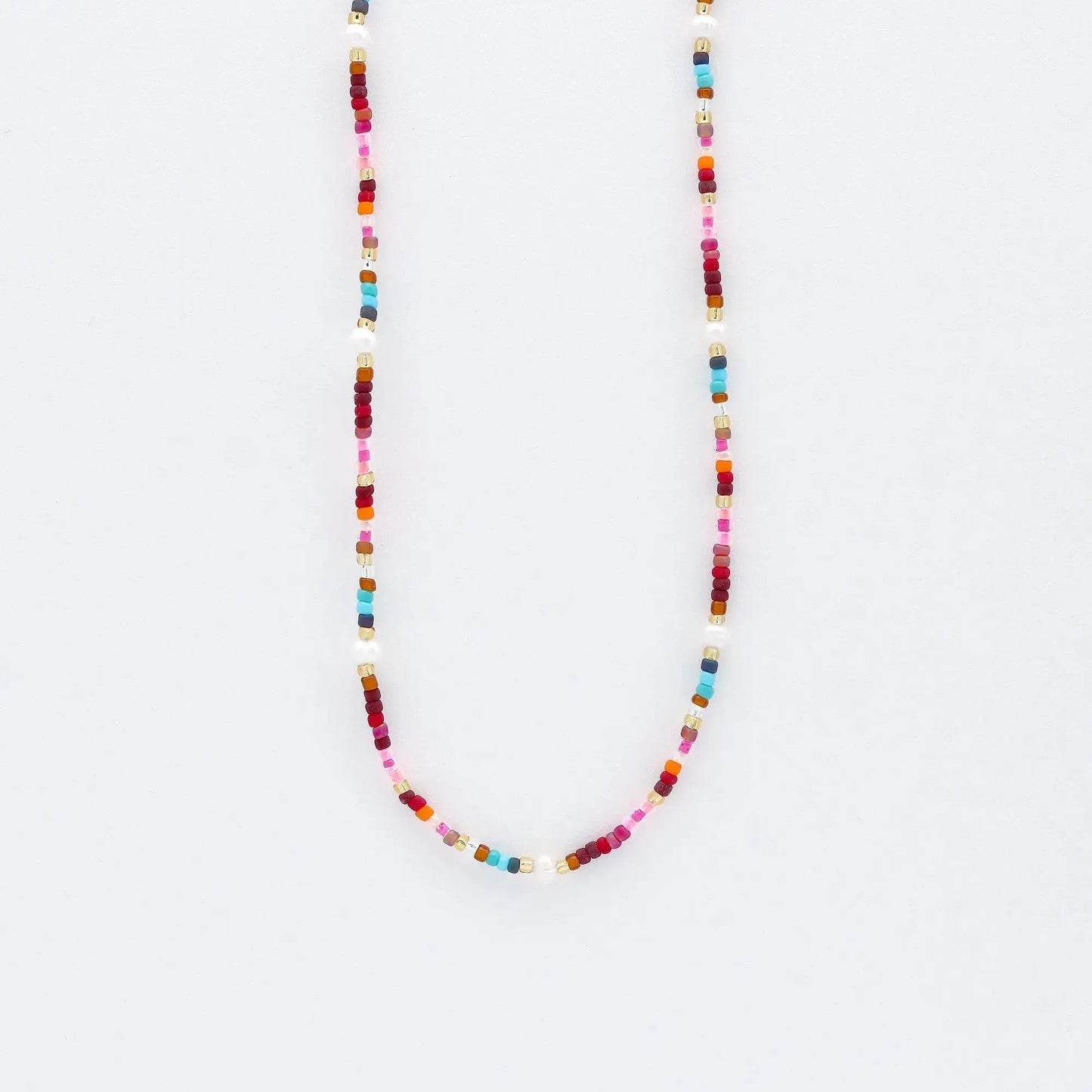 Merah Dainty Beaded Necklace